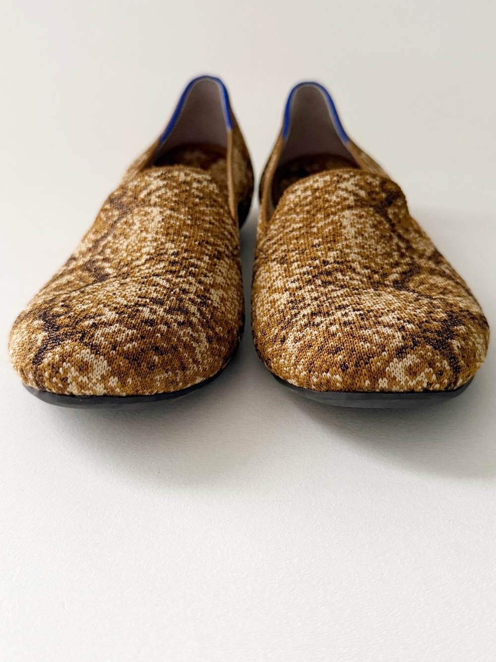 Rothys The Loafer Bronze Python Snake Flat 11 Knit Metallic Animal Print Casual - Picture 4 of 10